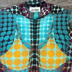 Jean Paul Gaultier Cyber Print Top